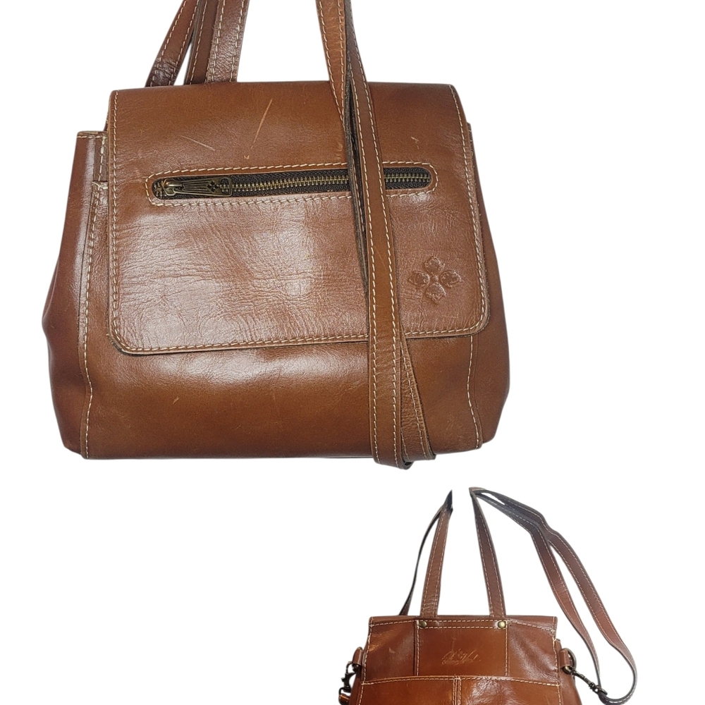 Patricia Nash Convertible Crossbody Leather Backpack bag
